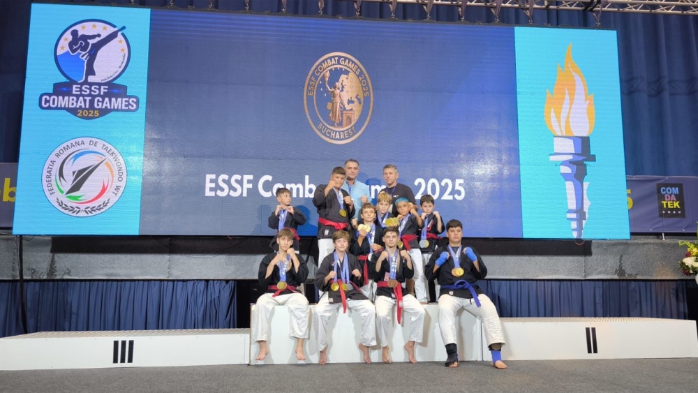 Luptătorii de la Vulturu Tulcea, salbă de medalii la Campionatul European Şcolar ,,Combat Games 2025″