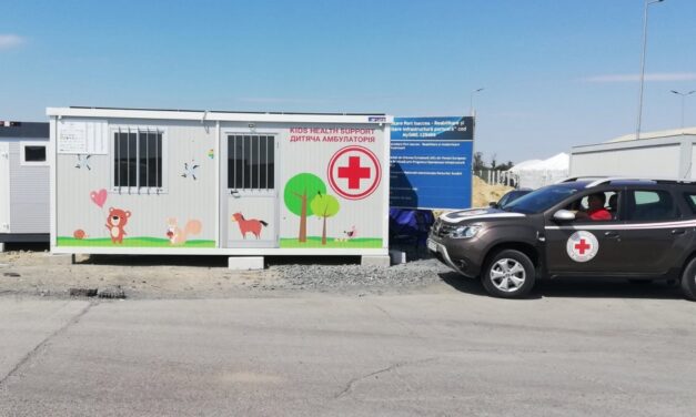Container medical amplasat în zona Lacului Ciuperca
