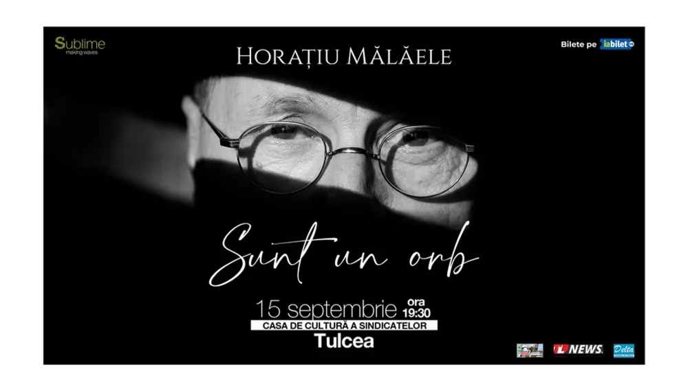 Horaţiu Mălăele revine la Tulcea cu spectacolul „Sunt un orb”