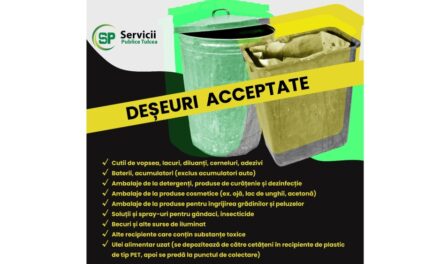 Servicii Publice Tulcea colectează gratuit cutii de vopsea, becuri arse şi sticluţe de ojă. Doar de la persoane fizice!