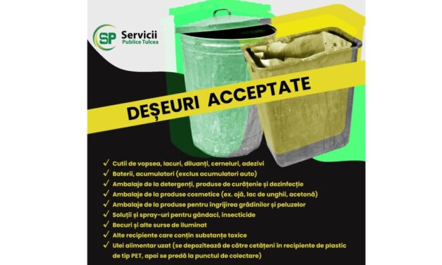 Servicii Publice Tulcea colectează gratuit cutii de vopsea, becuri arse şi sticluţe de ojă. Doar de la persoane fizice!