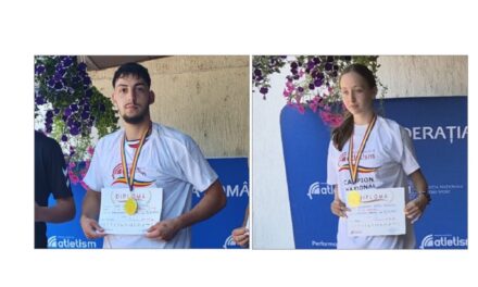 Vlad Dima şi Bianca Alexandra Vasilescu, campioni naţionali la atletism