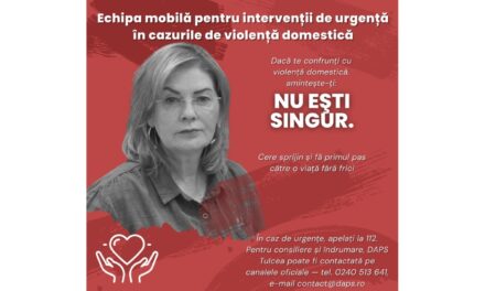 Echipă mobilă în Tulcea, contra violenţei domestice