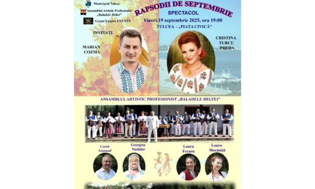 „Rapsodii de Septembrie”, în Piaţa Civică:  Marian Cozma şi Cristina Turcu Preda sunt cap de afiş