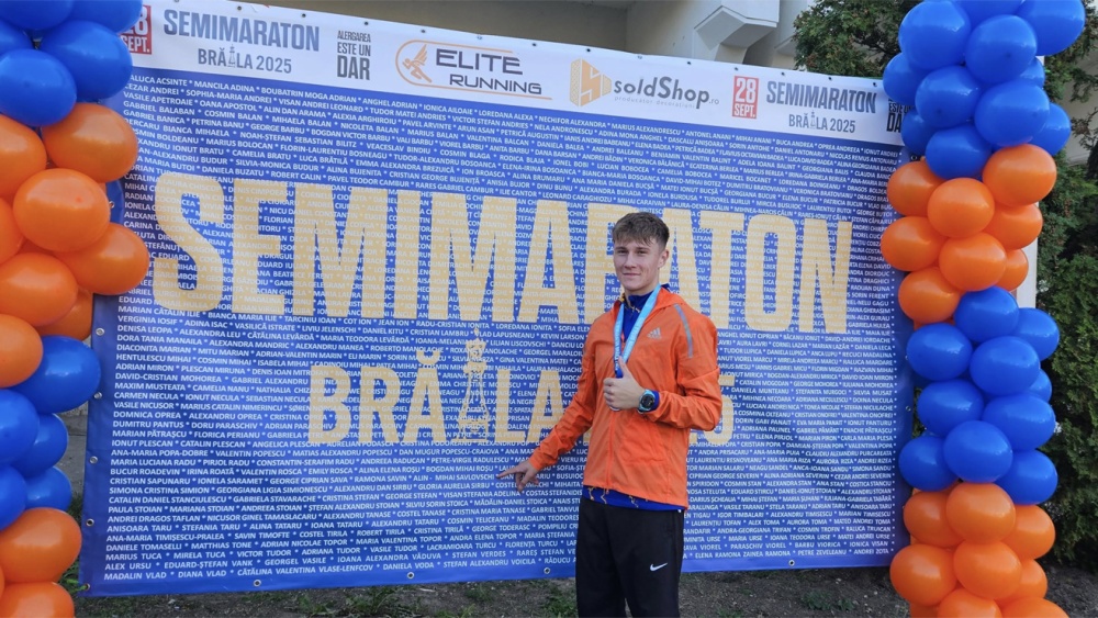 Alin Mihai Şavlovschi, medalie de aur la Semimaratonul Brăila 2025