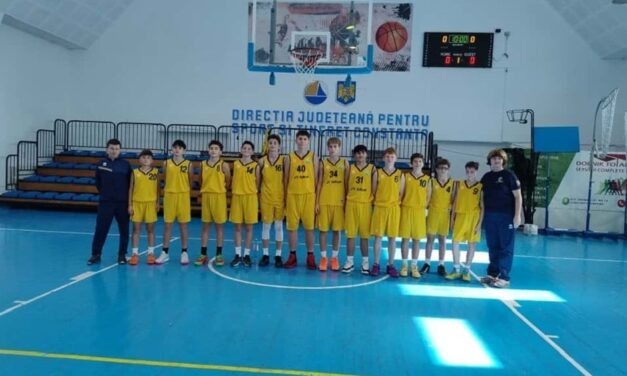 Baschetbaliştii U14 de la CSS Tulcea câştigă două meciuri şi rămân pe locul 1 în Campionatul Naţional