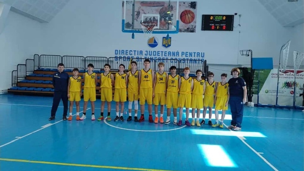 Baschetbaliştii U14 de la CSS Tulcea câştigă două meciuri şi rămân pe locul 1 în Campionatul Naţional