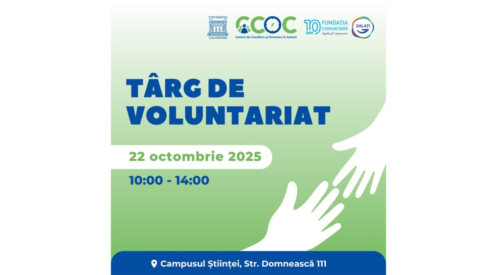 Universitatea „Dunărea de Jos” din Galați – TÂRGUL DE VOLUNTARIAT