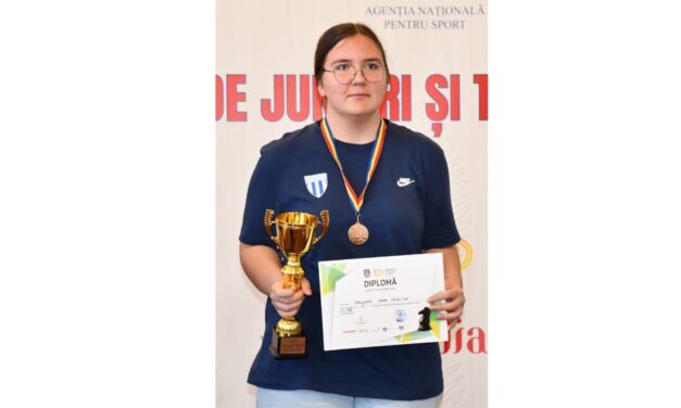 Şahista Ioana Cătălina Grigore, medalie de bronz la Campionatul Naţional de Şah Rapid şi Blitz pentru Juniori şi Tineret