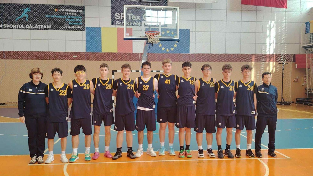 Victorie clară pentru baschetbaliştii U16 de la CSS Tulcea, în deplasare, cu Phoenix Galaţi