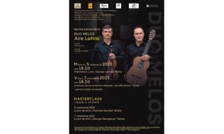 Duo Melos aduce la Tulcea recitalul „Aire Latino”