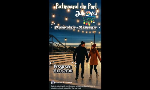 Surpriza iernii: Jurilovca îşi face patinoar. Primarul Eugen Ion: „Până vineri va fi finalizată suprafaţa de gheaţă”