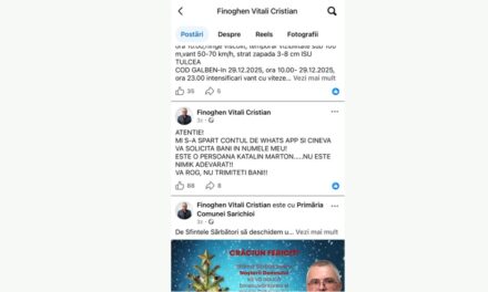 Contul de WhatsApp al primarului din Sarichioi a fost spart: „Salut! Ai 1.350 de lei…?”