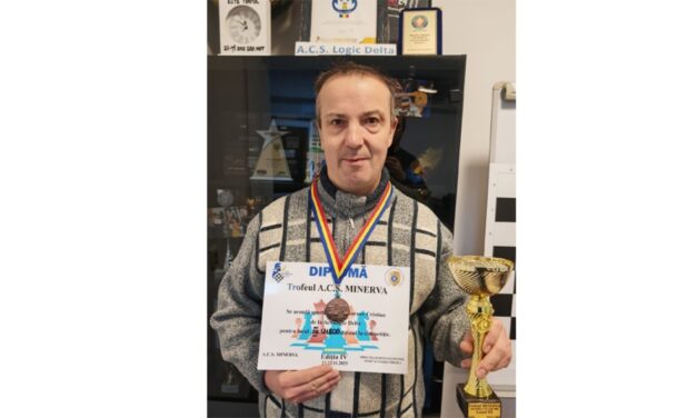 Şahistul Cristian Gurnov de la ACS Logic Delta, medalie de bronz la Trofeul Minerva Brăila