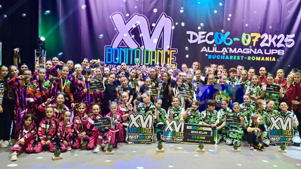 Şase medalii de aur pentru Let’s Go Dance la „Bonito International Dance Competition”