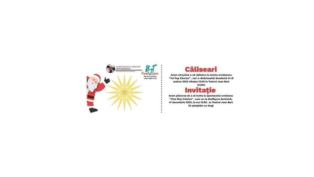 Spectacolul „Vine Moş Crăciun!” aduce magia sărbătorilor pe scena Teatrului „Jean Bart” din Tulcea