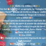 Târg caritabil de Crăciun la Colegiul Naţional „Spiru Haret”