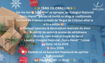 Târg caritabil de Crăciun la Colegiul Naţional „Spiru Haret”