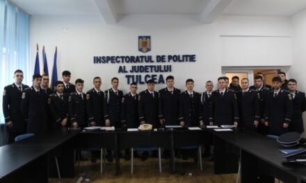 Forţe proaspete la IPJ Tulcea: 21 de noi poliţişti şi-au preluat atribuţiile