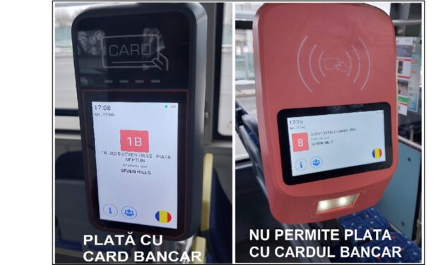 Plata cu cardul bancar, disponibilă direct în autobuzele din municipiul Tulcea