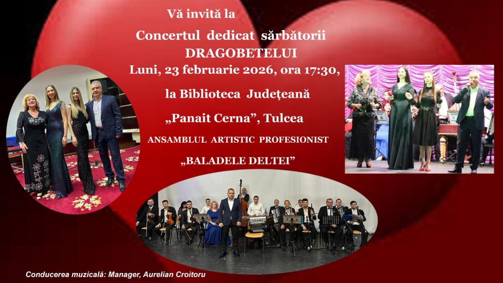 Dragobetele se sărbătoreşte cu muzică şi voie bună la Biblioteca „Panait Cerna”