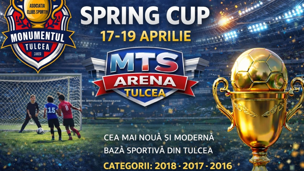 Monumentul Spring Cup 2026 se desfăşoară în aprilie la Tulcea: înscrierile sunt deschise