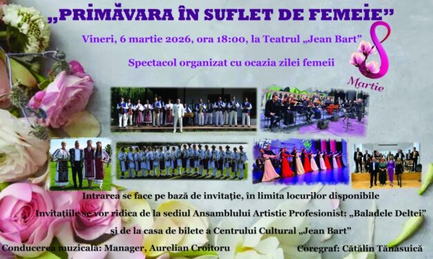 Spectacol dedicat Zilei Internaţionale a Femeii, la Teatrul „Jean Bart”
