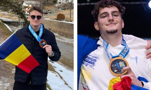 Vladimir Romaniuc şi Matei Neculai, aur şi bronz la Campionatele Europene de înot în ape îngheţate de la Molveno, Italia