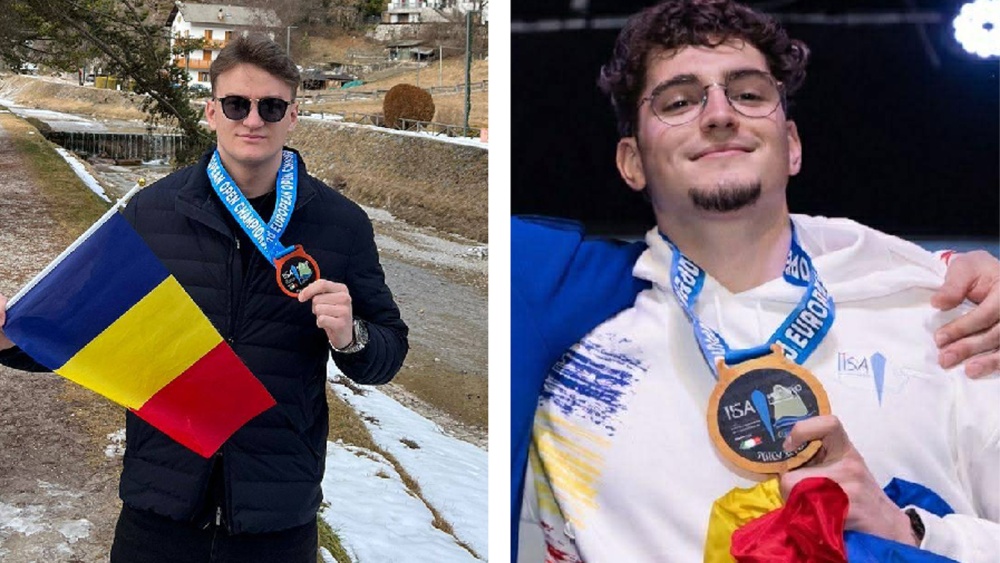 Vladimir Romaniuc şi Matei Neculai, aur şi bronz la Campionatele Europene de înot în ape îngheţate de la Molveno, Italia