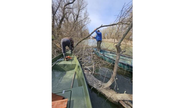 Accesul pe Canalul Ciobanu, deblocat de Administraţia Deltei şi pescari comerciali din Maliuc