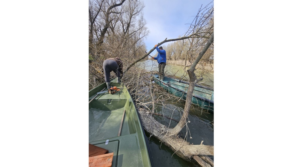 Accesul pe Canalul Ciobanu, deblocat de Administraţia Deltei şi pescari comerciali din Maliuc