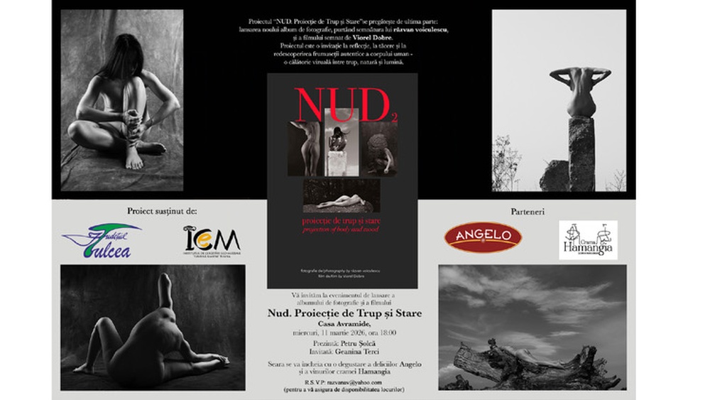 Albumul de fotografie „Nud. Proiecţie de trup şi stare”, lansat mâine, la Casa Avramide