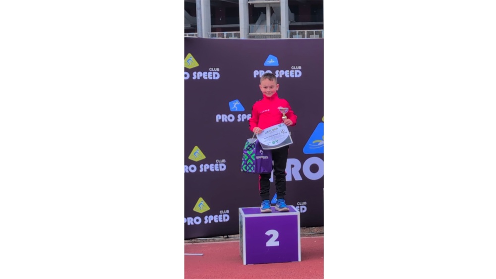 Andrei Moraru de la Aqua Vita Delta Tulcea, medalie de argint la competiţia TRIKids Aquatlon by Sport Guru