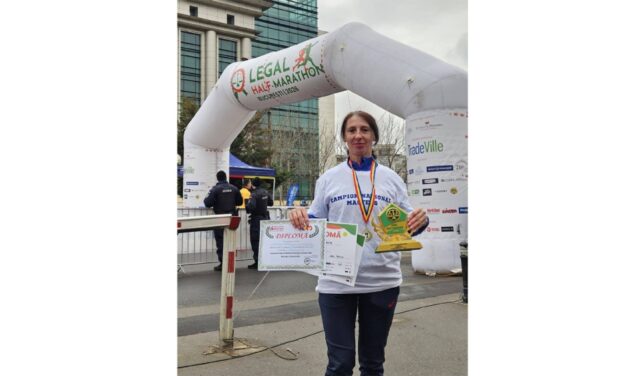 Atleta Nicoleta Ciortan, campioană naţională la categoria master +45