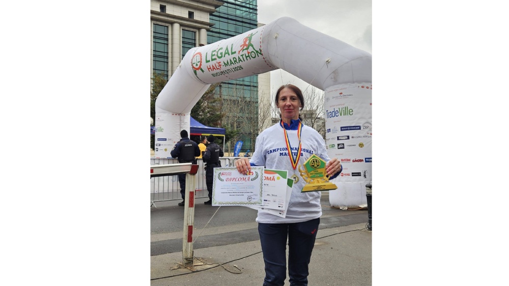 Atleta Nicoleta Ciortan, campioană naţională la categoria master +45