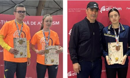 Atletism, Campionatul Naţional de Sală: Matei Ştefan Vasiliu – dublu campion naţional la 1.500 metri şi 3.000 metri, Alexandra Bianca Vasilescu – campioană naţională la 800 de metri