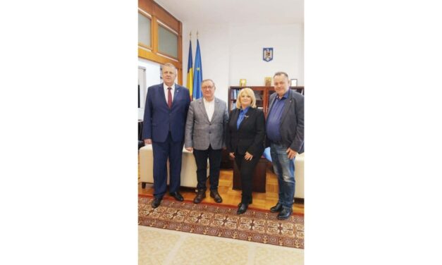 Delegaţie a comunei Frecăţei, condusă de primarul Marian Naiman, vizită de lucru la Palatul Parlamentului