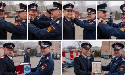 Înaintări în grad la ISU „Delta” Tulcea de Ziua Protecţiei Civile