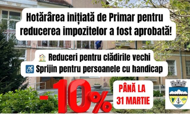 Impozite locale mai mici la Măcin în 2026: Facilităţi fiscale pentru clădirile vechi şi persoanele cu dizabilităţi