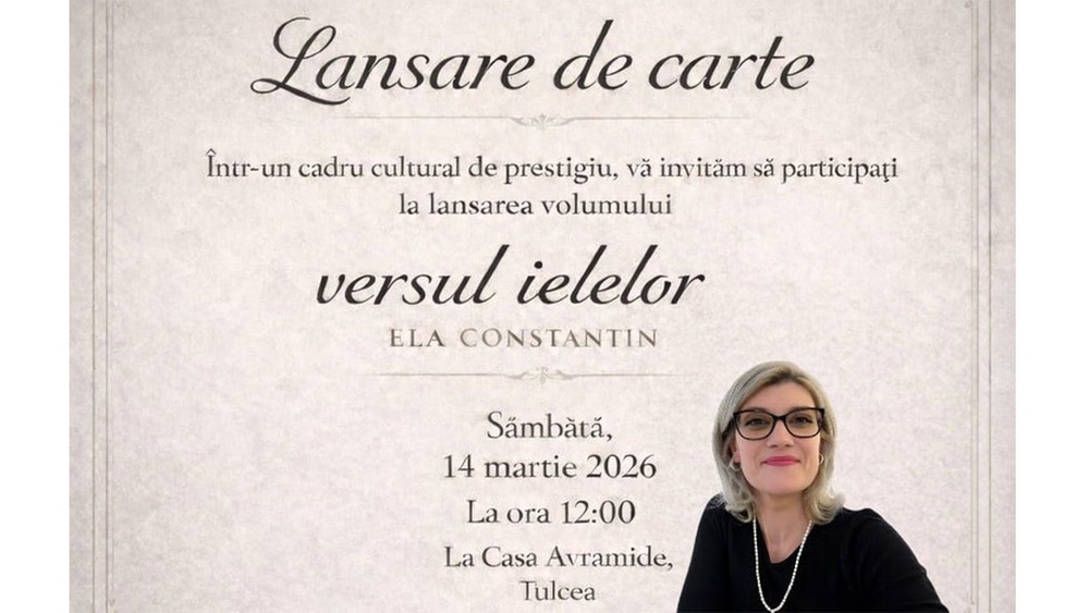 Lansare de carte la Casa Avramide semnată de Ela Constantin: „versul ielelor”