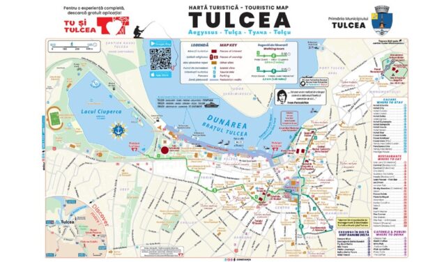 Municipiul Tulcea are o nouă hartă turistică