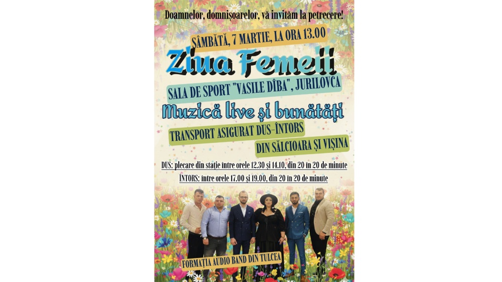 Primăria Jurilovca organizează petrecere dedicată Zilei Femeii