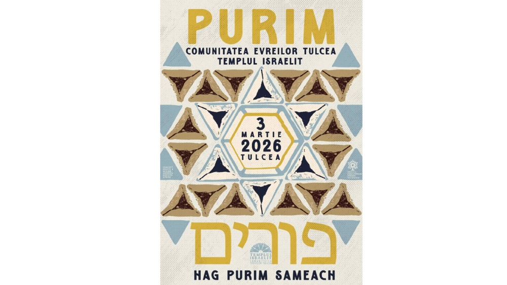 Sărbătoarea evreiască Purim, celebrată la Templul Israelit din Tulcea
