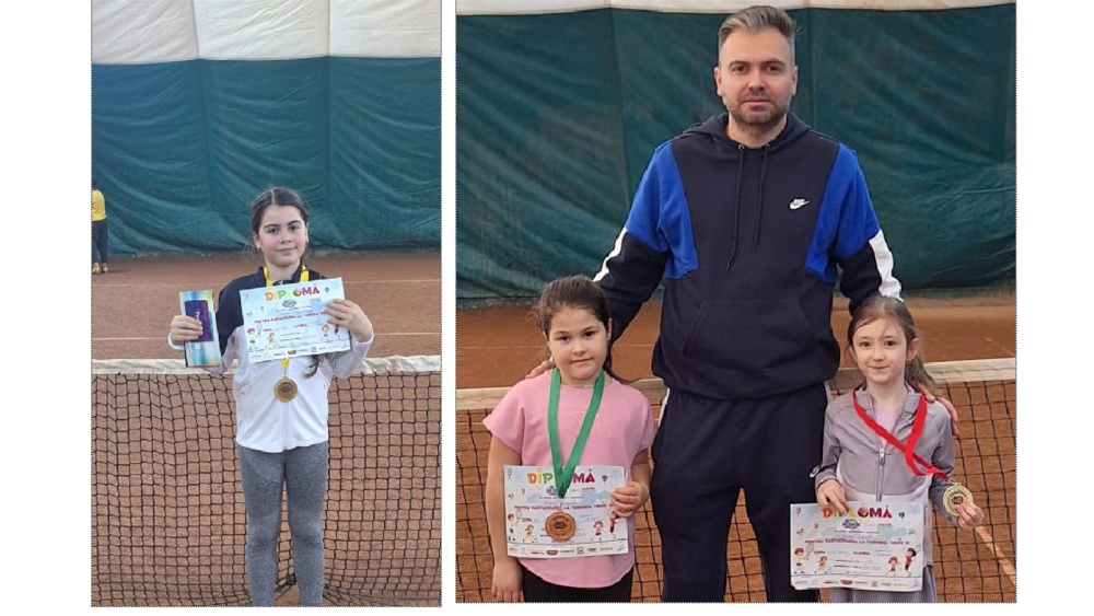 Trei tenismene tulcene, pe podium la Turneele Medesan-Kid’s Cup