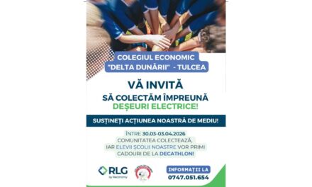 Tulcenii, invitaţi să participe la o acţiune de colectare a deşeurilor electrice şi a bateriilor de elevii Colegiului Economic „Delta Dunării”