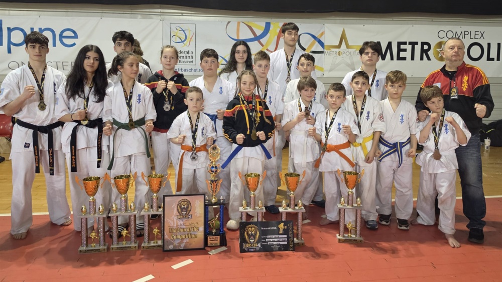 Karatiştii de la Nippon Budo Sport şi Palatul Copiilor Tulcea, 15 medalii la „The Lions Cup”