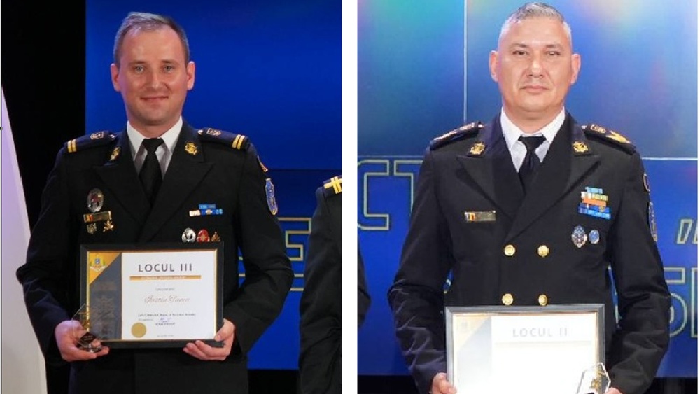 Locotenentul Iustin Tunea şi caporalul Marius Matei din cadrul Regimentului 307 Infanterie Marină „Heracleea”, premiaţi la Gala „Omul Anului 2025 în Forţele Navale”