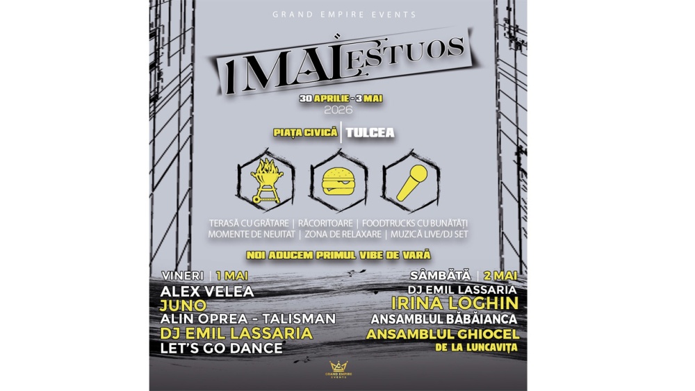 Mici, bere şi concerte de 1 Mai în Piaţa Civică din municipiu