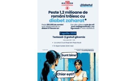 Tulcea: Crucea Roşie te aşteaptă la screening gratuit pentru diabet pe 7 aprilie