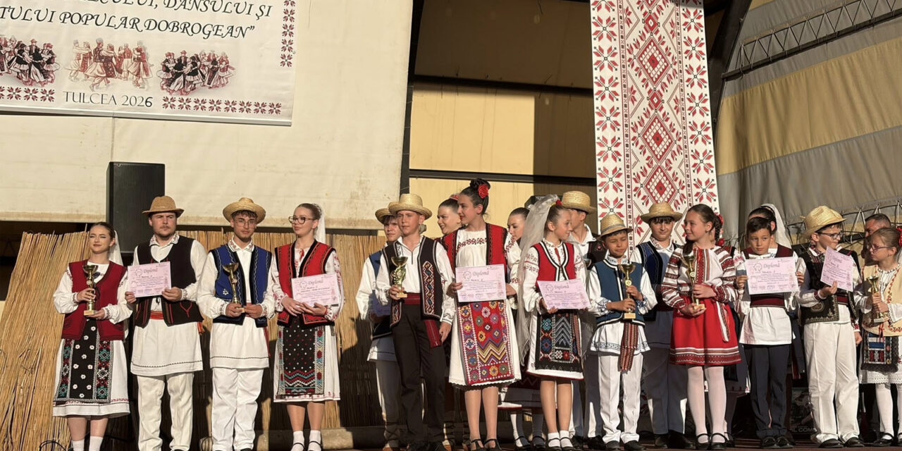 Ansamblul „Ghiocel de la Luncaviţa” a câştigat Marele Premiu al Festivalului „Cununa dansului şi portului popular dobrogean – Roman Jora”
